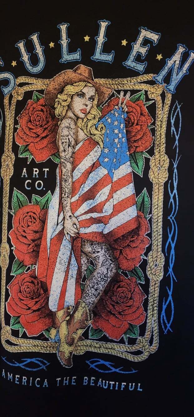 Sullen Art Collective American Beauty Small Short Sleeve Men`s T-shirt NWT D30